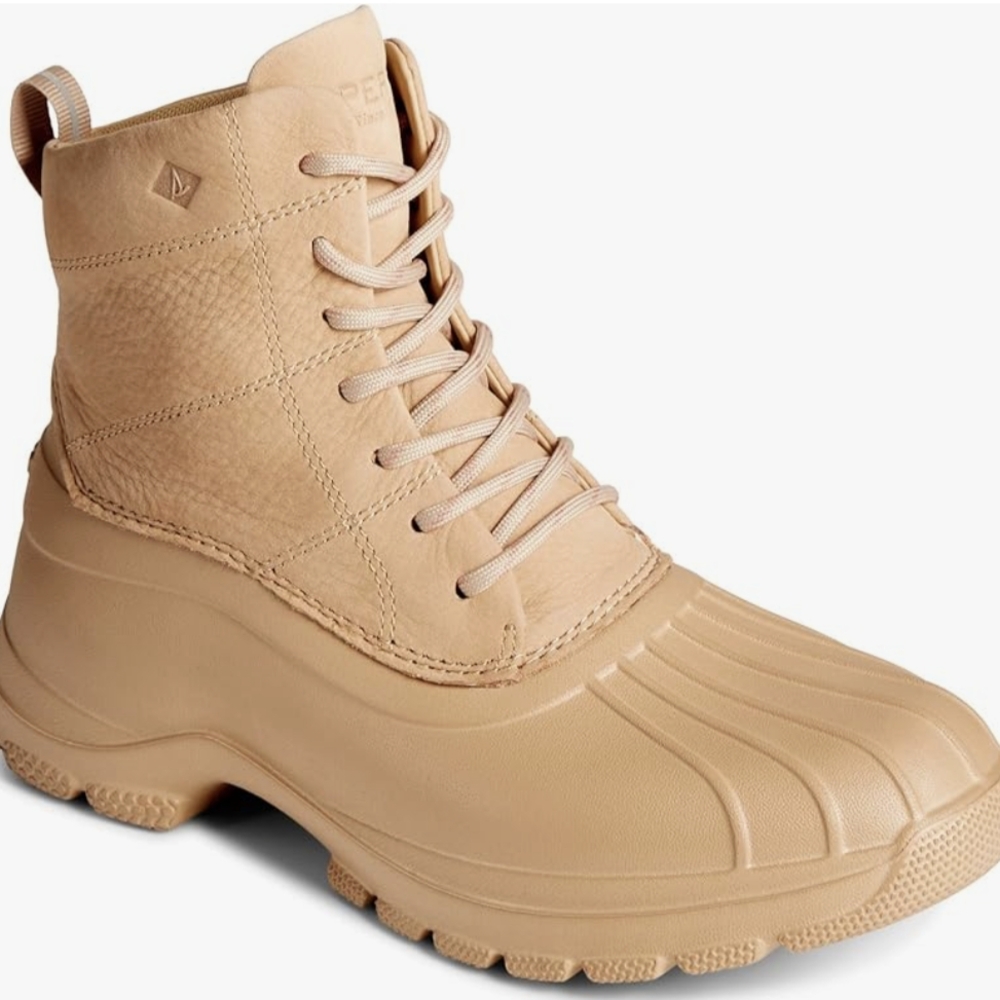 Sperry Women Top-Sider Duck Float Lace Up  Boots Size 9 Sand Lace Up NWOB $120